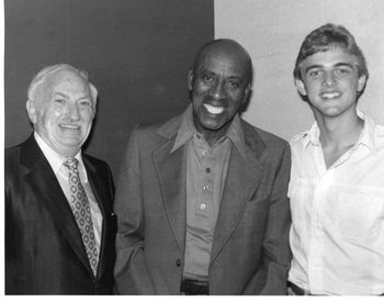 OMG, what a sweet man! Scatman Crothers and his agent promoting The Shining.
