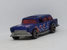 Mattel 1969 Hot Wheels '57 Chevy Nomad Made in Malaysia blue with flames vintage