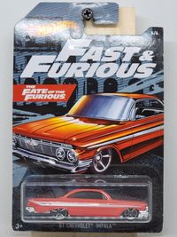 2019 HOT WHEELS FAST AND FURIOUS '61 CHEVY IMPALA RED