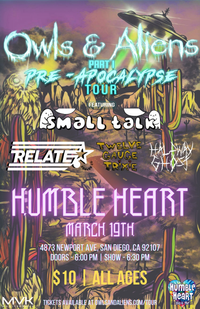 OWLS & AILENS PRE-APOCALYPSE TOUR feat. Relate w/ Small Talk., Halfway Ghost, and Twelve Gauge Trixie