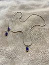 Amethyst 20" Necklace and Earring Set Genuine Gemstones and 924 Silver