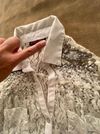 Rock & Roll Cowgirl White Stretch Lace Top SZ M