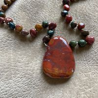Brown Jasper 20" Hand-Knotted Necklace