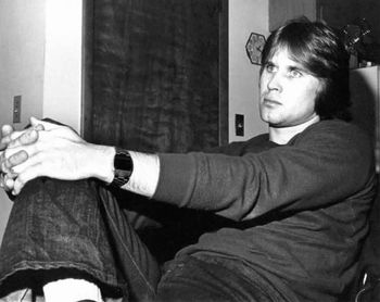 Skip looks pensive during a meeting at Jeff's apartment in 1980.
