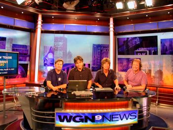 Shoes stop by the WGN News Center while promoting the Millennium Park gig on 8/10/2007.
