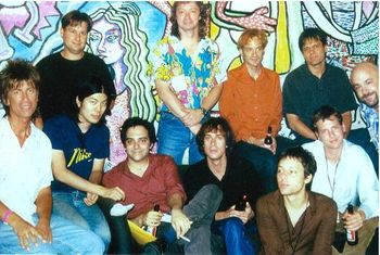Shoes backstage in Chicago with Fountains of Wayne and James Iha of Smashing Pumpkins, circa 1999.
