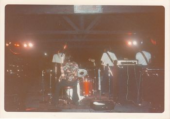 Skip wearing his ugly disco shirt during his first gig with the band in early fall of 1976.
