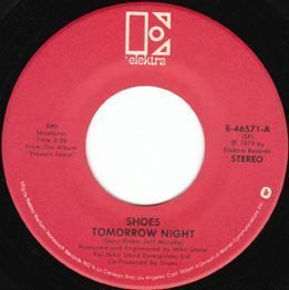 Label for "Too Late" with "Now and Then" on the flip side, the 1st US single release from the "Present Tense" LP in 1979 on Elektra Records.
