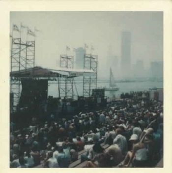 Shoes on stage at the Rock Around the Dock festival in Chicago in early August of 1978.
