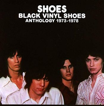 Front cover of the 2018 UK box set, "Black Vinyl Shoes Anthology 1973-1978".
