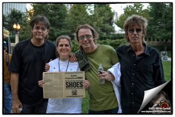 Gary, Jeff and John with Lisa Gardner at Chicago's Millennium Park concert.
