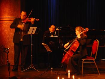 Playing Piazzolla at the Royal Albert Hall in Bruxelles, 2006
