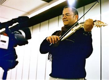Shooting a video with Voyeur, Vienna 2006
