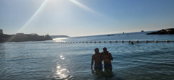 Swimming in the Mediterranean Sea
