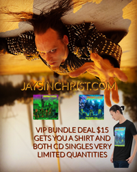JAYSIN CHRIST SPECIAL BUNDLE 2 CDs and one tshirt 