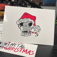 "Have A Very Metal Christmas" (10) Greeting Card Set