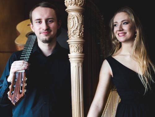 Zespół kameralny ACh Duo - gitara i harfa (Aleksander Pankowski vel Jankowski i Noemi Hańczyk) | ACh Duo chamber ensemble guitar & harp