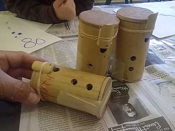 BAMBOO OCARINA - a small group of K - 3 graders made these!
