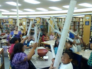 RAIN STICK - 3 hour workshop with Mexicano kids at Pico Rivera Library
