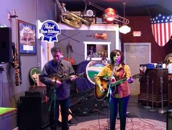With Laura Lisbeth at the Kaw Valley Public House, Lawrence, Kan.
