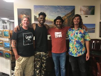 With the Transltors - Dave Fulkerson (Drums), Eaux Bain (Bass), myself (keys and vocals) and Albert Hurtado (Guitar and vocals).