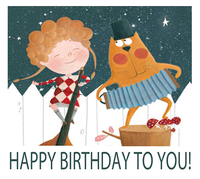 Birthday card - includes tax- only available with book or t-shirt purchase - free shipping
