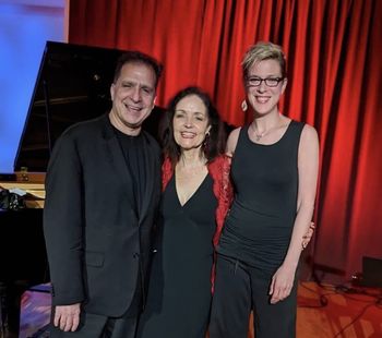 With pianist John Di Martino and violinist Sara Caswell
