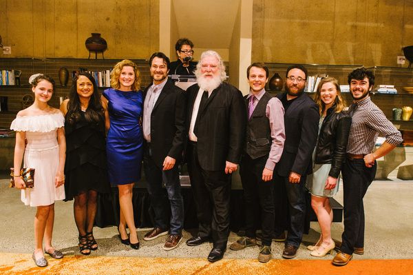 THE CAST
L to R: Fina Strazza, Natalie Toro, Christiane Noll, Matt Bogart, Dan Manning, Alex Alferov, Calvin McCullough, Dorothy James, David Landstrom Director: Molly Smith back center