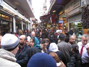 streets of Istanbul close to spice market
