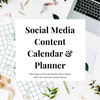  Social Media Content Calendar & Planner Sheet