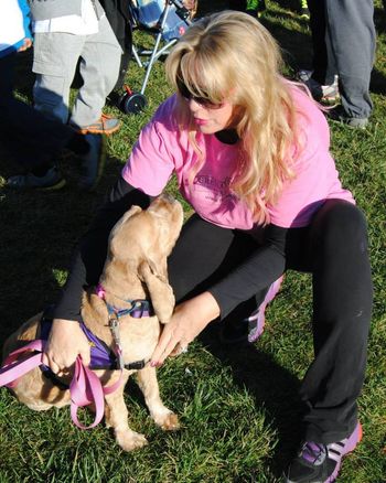 Me & Eeyore at a Breast Cancer Walk
