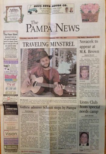 The Pampa News in Pampa, TX. July 2010

