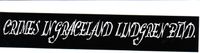 Crimes In Graceland "LINDGREN BLVD" bumper stickers