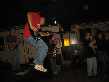 Even after 100 shows, Matt can still get some serious air! I wonder what song was playing?
