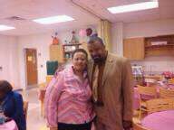 The Princess of Praise and Cy Man Baby at Fickett Elementary Career Day
