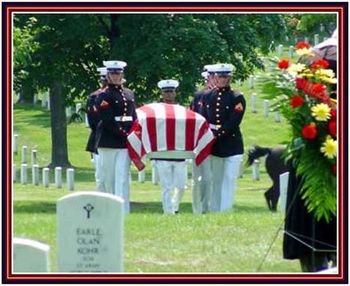A somber and dignified burial at Arlington Cemetery for one of our beloved fallen heroes. I videotaped footage for several music videos of my songs here.
