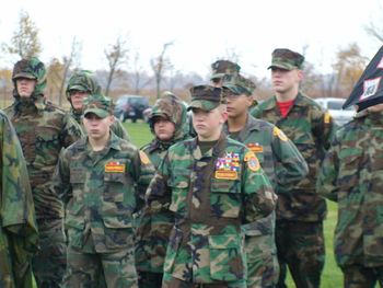 The Brookpark Young Marines, led by Training Officer Paul Sizemore participated. I am inspired every time I see these wonderful young men! How come we never hear of youth like them on the daily news? I guess good, happy news just doesn't sell like misfits and scandals!
