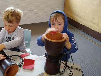 Kids Drum Making
