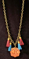 Joe King Leather Tassel Chain Necklace - KB017
