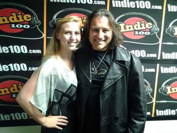 with the lovely Sarah Lonsert @ the Radio Station (c)2012 AIP
