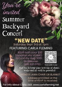 Summer Backyard Concert