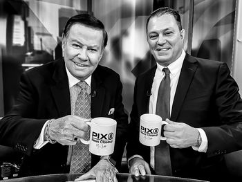 Marvin Scott (WPIX) and Jason Reddish: Black Cats NYC - From the Drum Throne to the News Throne!
