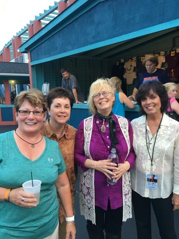 Pam Rose & Mary Ann Kennedy with Bridget MCCay and myself. Emmylou Harris's backup
