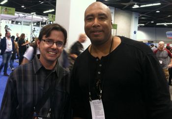 with #51 Bernie Williams! Yankee's baseball and guitar great!
