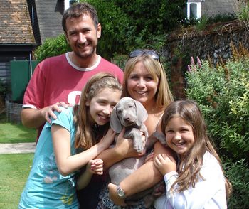8 weeks Alfie leaving home with Jane, Scott, Ellie & Molly
