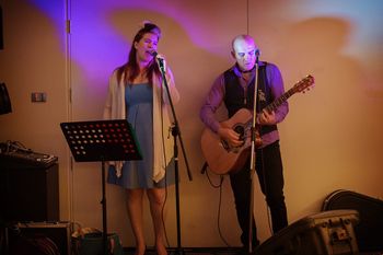 Musical duo playing live at a wedding in Newcastle
