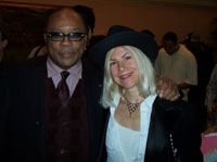 With Quincy Jones, Los Angeles

