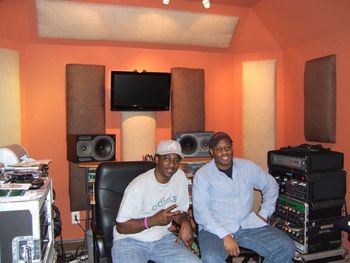 Melvin "Melly" Baldwin and Bryant Thompson @ Melly's studio.
