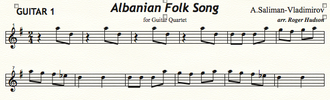 Albanian Folk Song - Guitar 1