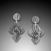 Sterling Silver Earrings with Sterling Fluer deLis